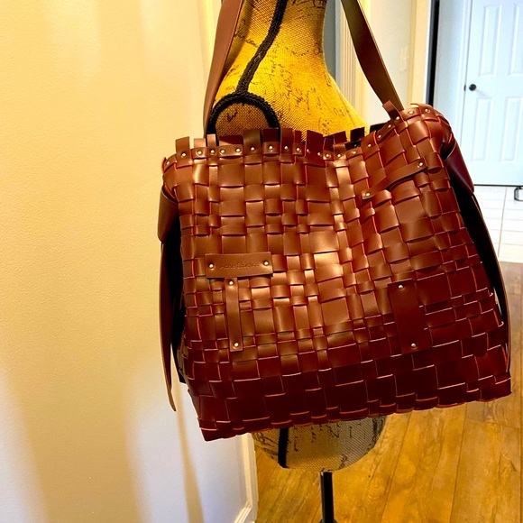 Acne Studio burgundy purse NWOT - Picture 2 of 6